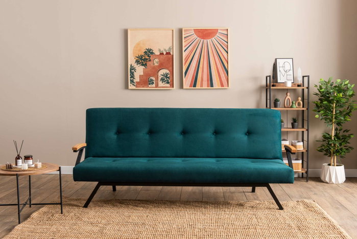 Atelier Del Sofa Sofá-Cama de 3 Plazas Verde Petróleo Atelier Del Sofa Sofá-Cama de 3 Plazas Verde Petróleo